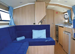 Interior image of boat